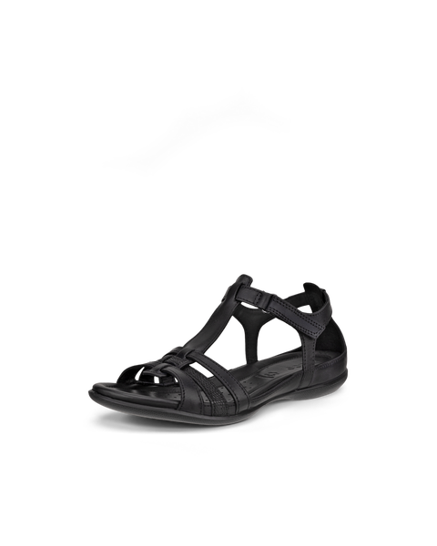 Women's ECCO® Flash Leather T-Bar Sandal | Black