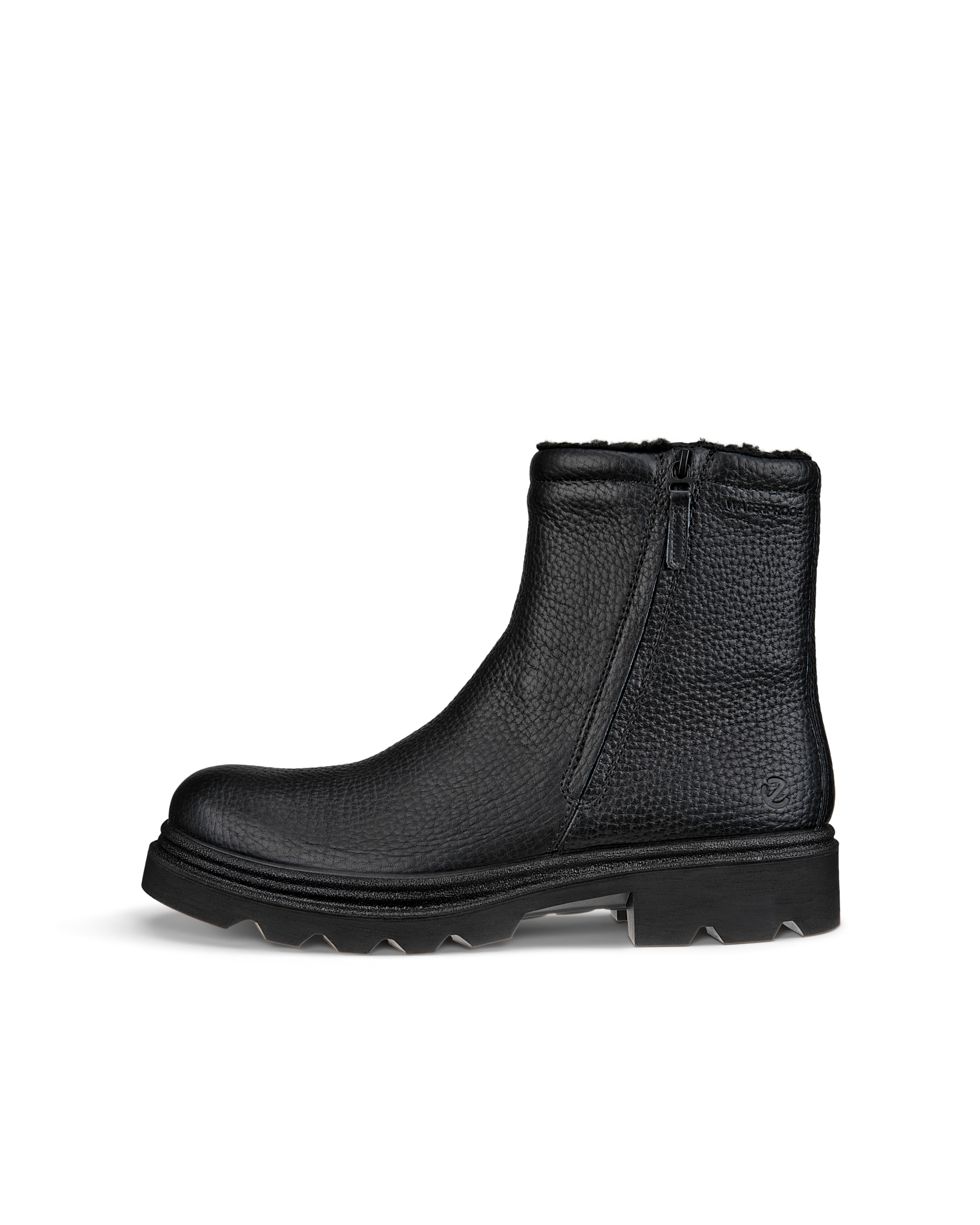 Botas impermeables de piel ECCO® Grainer para hombre - Negro - Outside