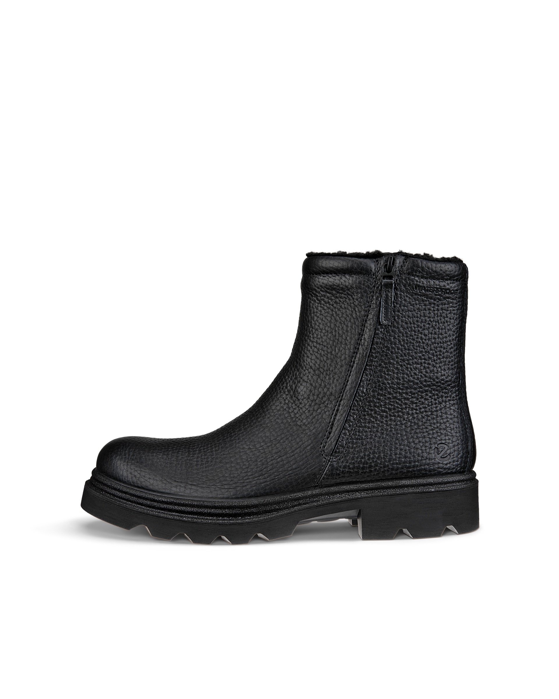 Botas impermeables de piel ECCO® Grainer para hombre - Negro - Outside