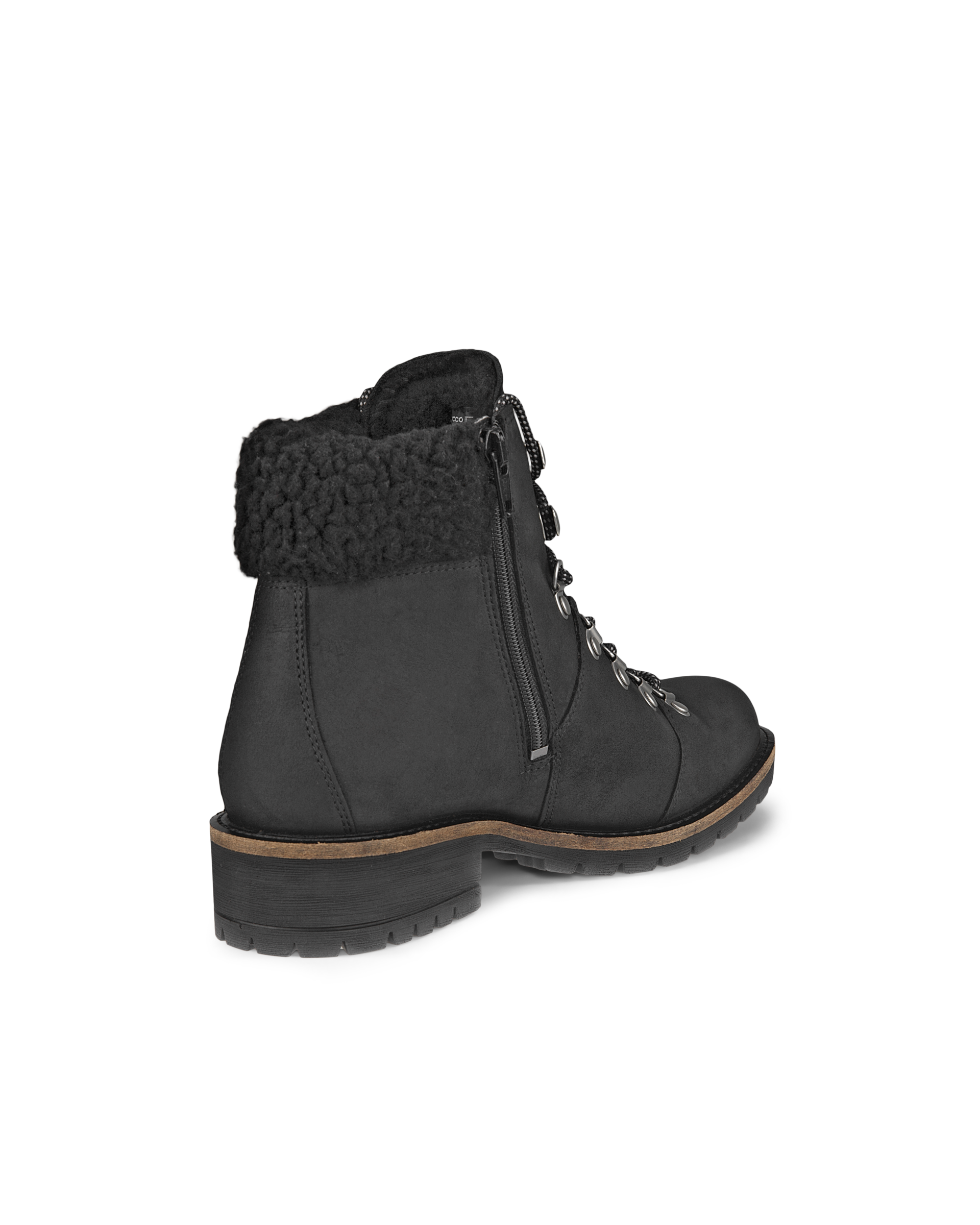 ECCO® Elaina bottines en nubuck pour femme - Noir - Back