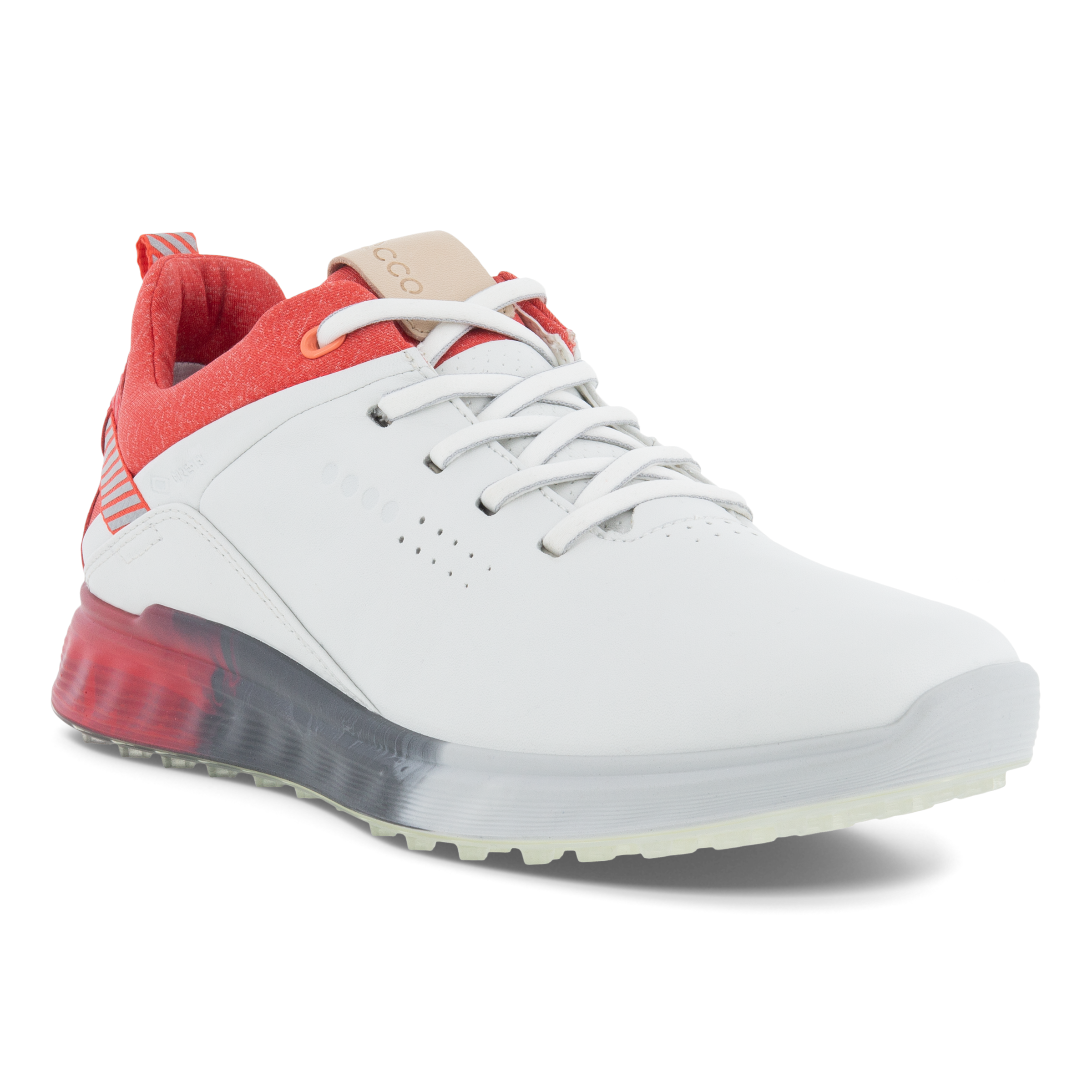 Ladies ECCO® Golf S-Three Leather Gore-Tex Shoe | Grey