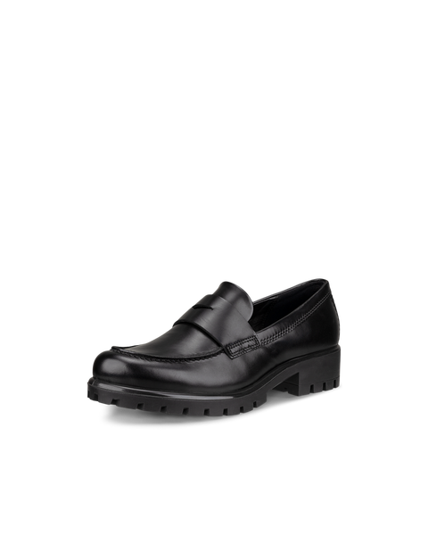 Women's ECCO® Modtray Leather Loafer | Black