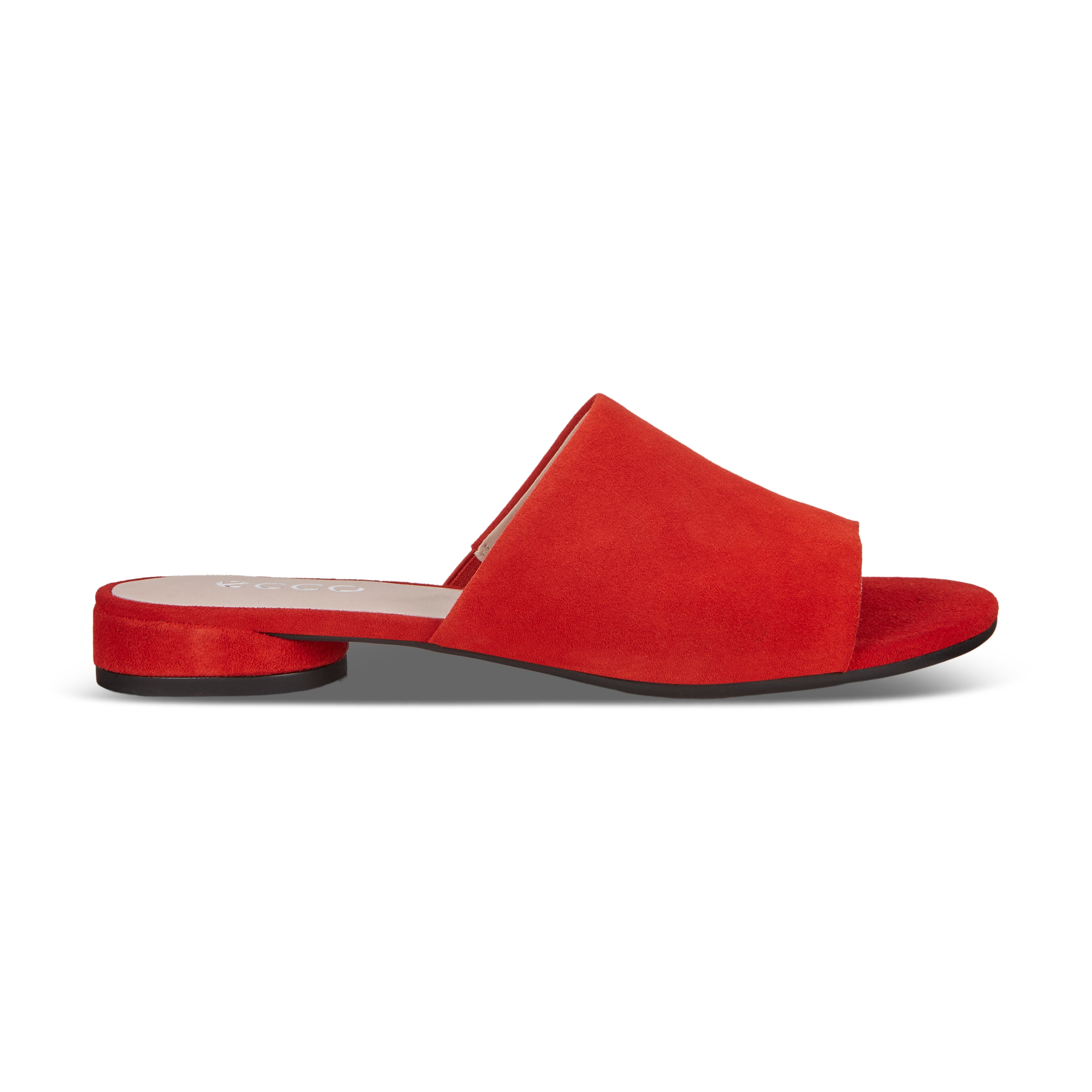 ECCO Women's Flat Slide Sandals II - Red - Outside