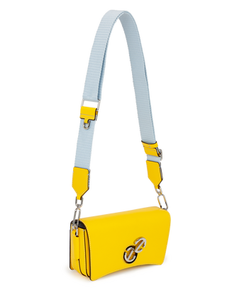 ECCO® Lock Wave Leather Crossbody Bag - Yellow - Main