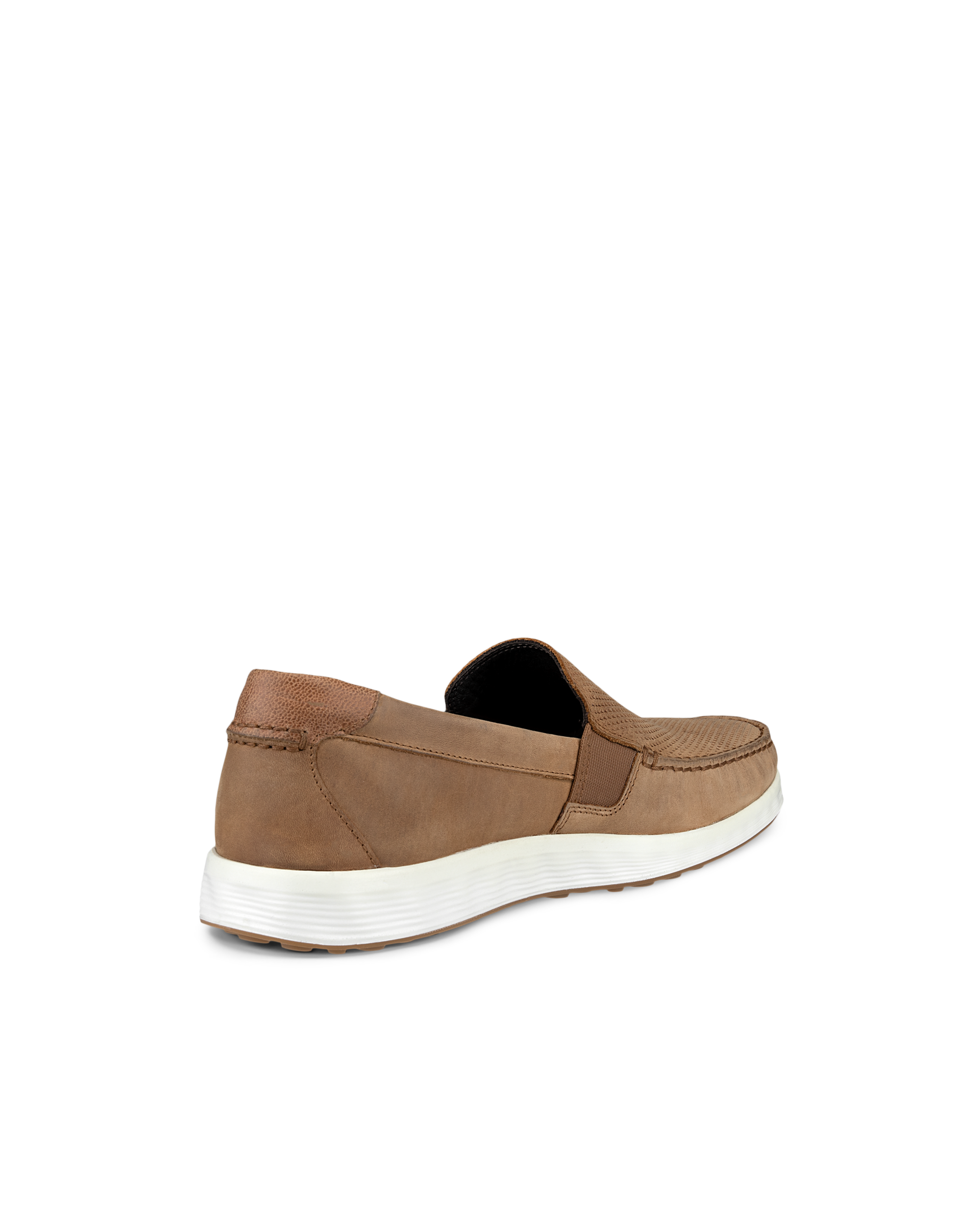 Men's ECCO® S Lite Moc Nubuck Moccasin - Brown - Back