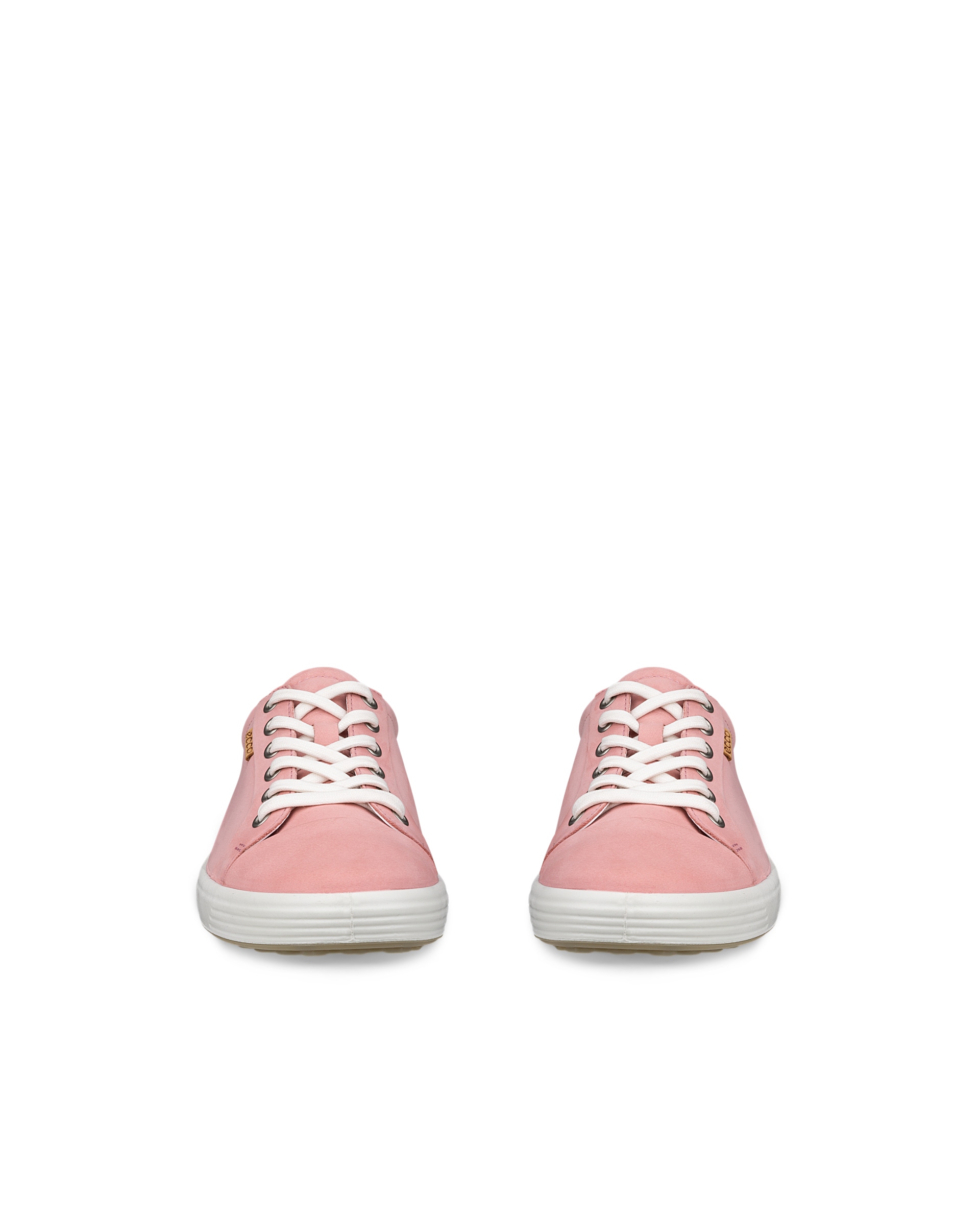 Women's ECCO® Soft 7 Nubuck Sneaker - Pink - Front pair