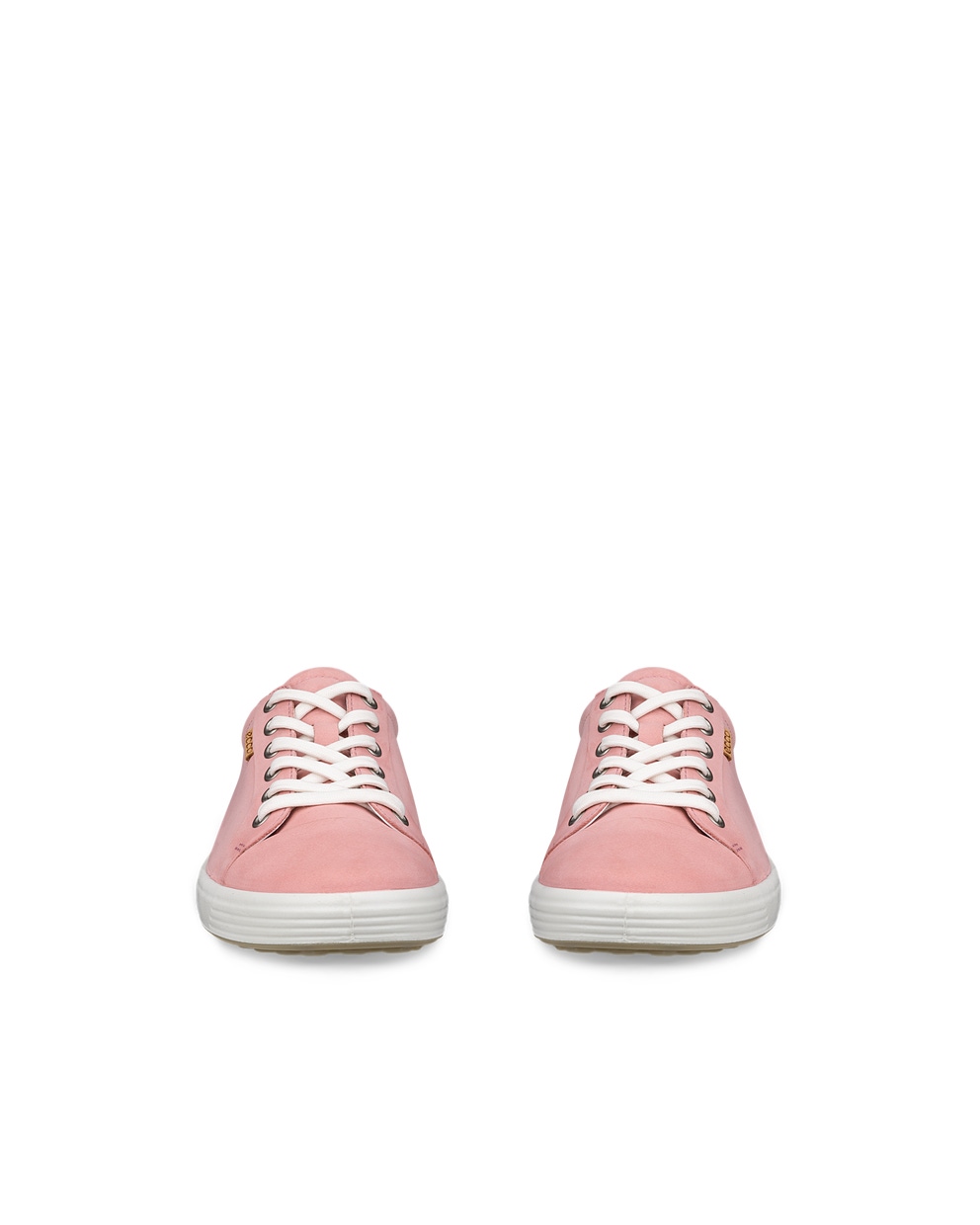 Women's ECCO® Soft 7 Nubuck Sneaker - Pink - Front pair