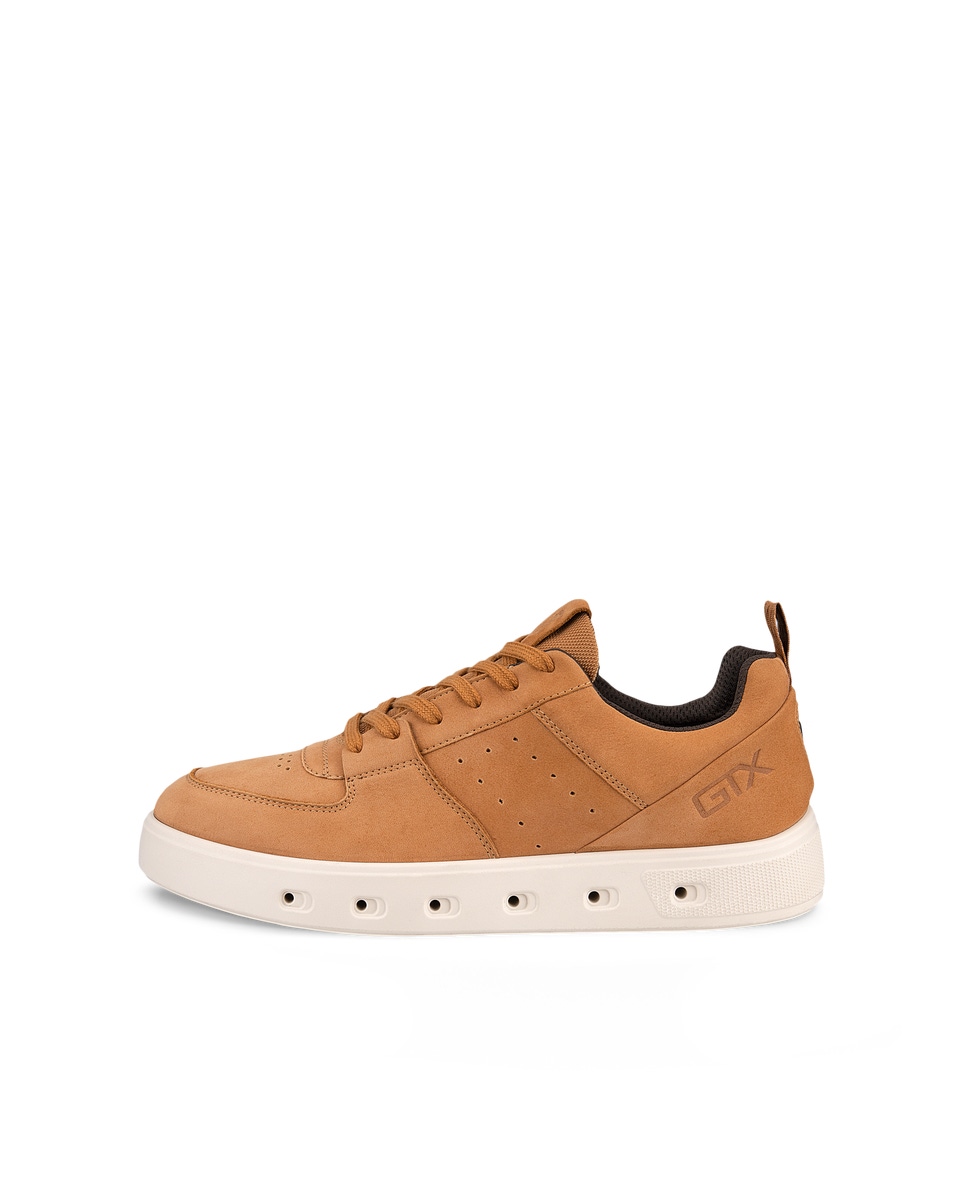 Men s ECCO Street 720 Nubuck Gore Tex Sneaker Brown