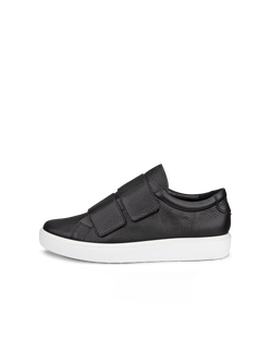 Women's ECCO® Soft 60 Leather Sneaker - Black - Outside