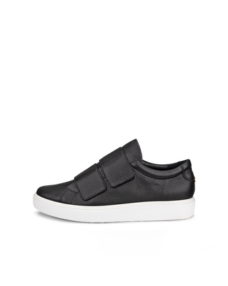 Women's ECCO® Soft 60 Leather Sneaker - Black - Outside