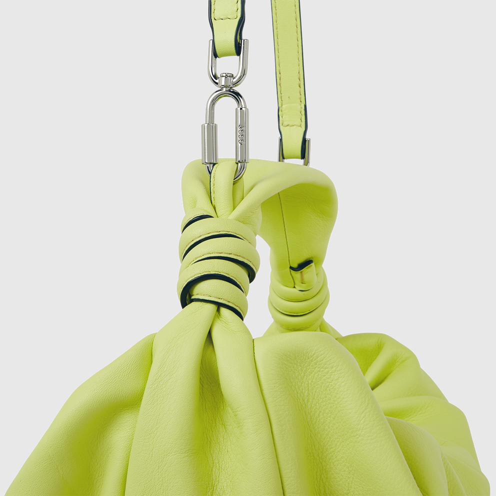 ECCO® Scrunch Leather Hobo Bag - Green - Detail-1