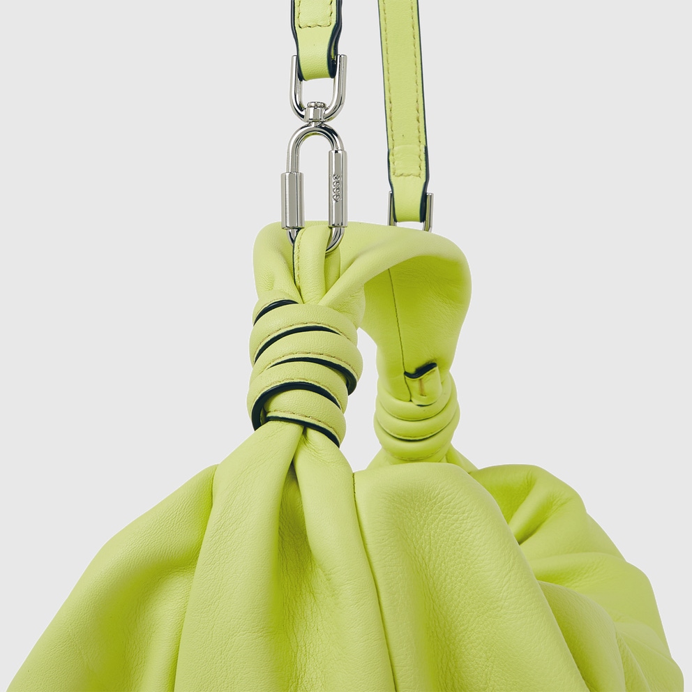 ECCO® Scrunch Leather Hobo Bag - Green - Detail-1