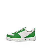 ECCO® Street 720 baskets en cuir Gore-Tex pour homme - Vert - Outside