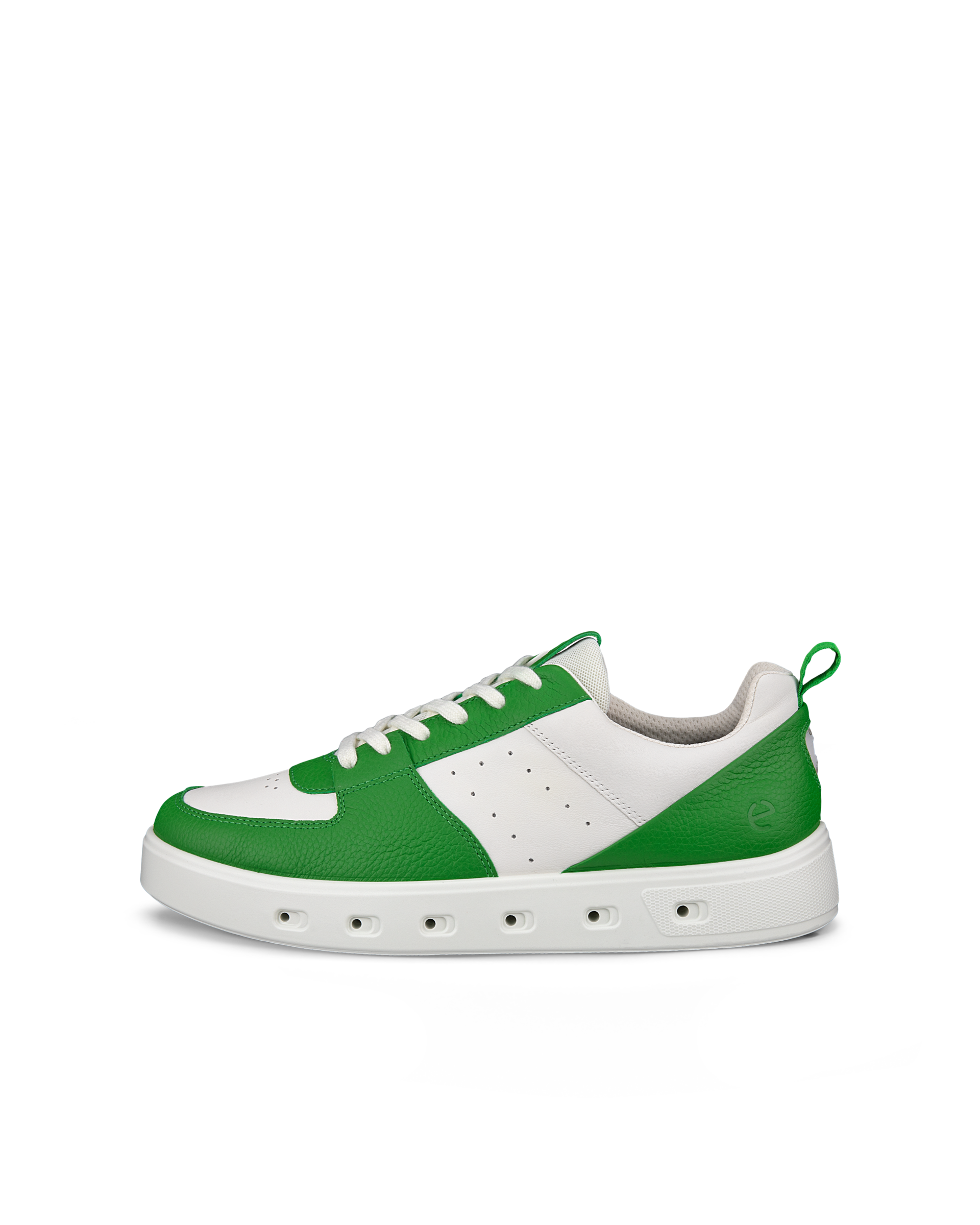 ECCO® Street 720 baskets en cuir Gore-Tex pour homme - Vert - Outside