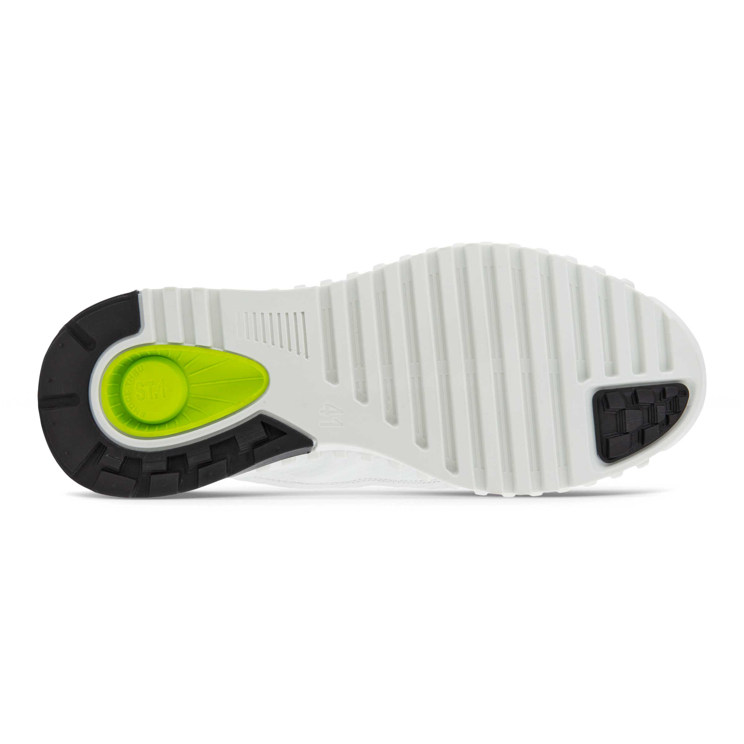 ECCO Zipflex Men's Mid-top Sneaker - White - Sole