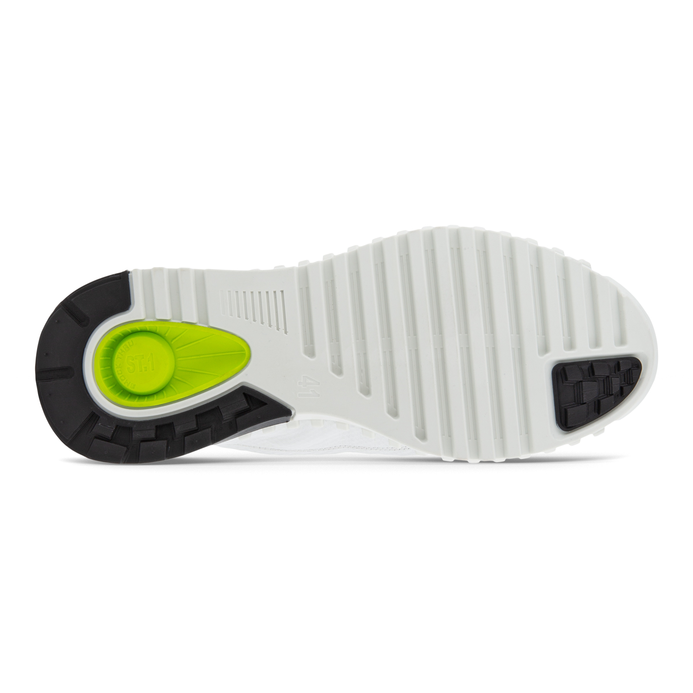 ECCO Zipflex Men's Mid-top Sneaker - White - Sole