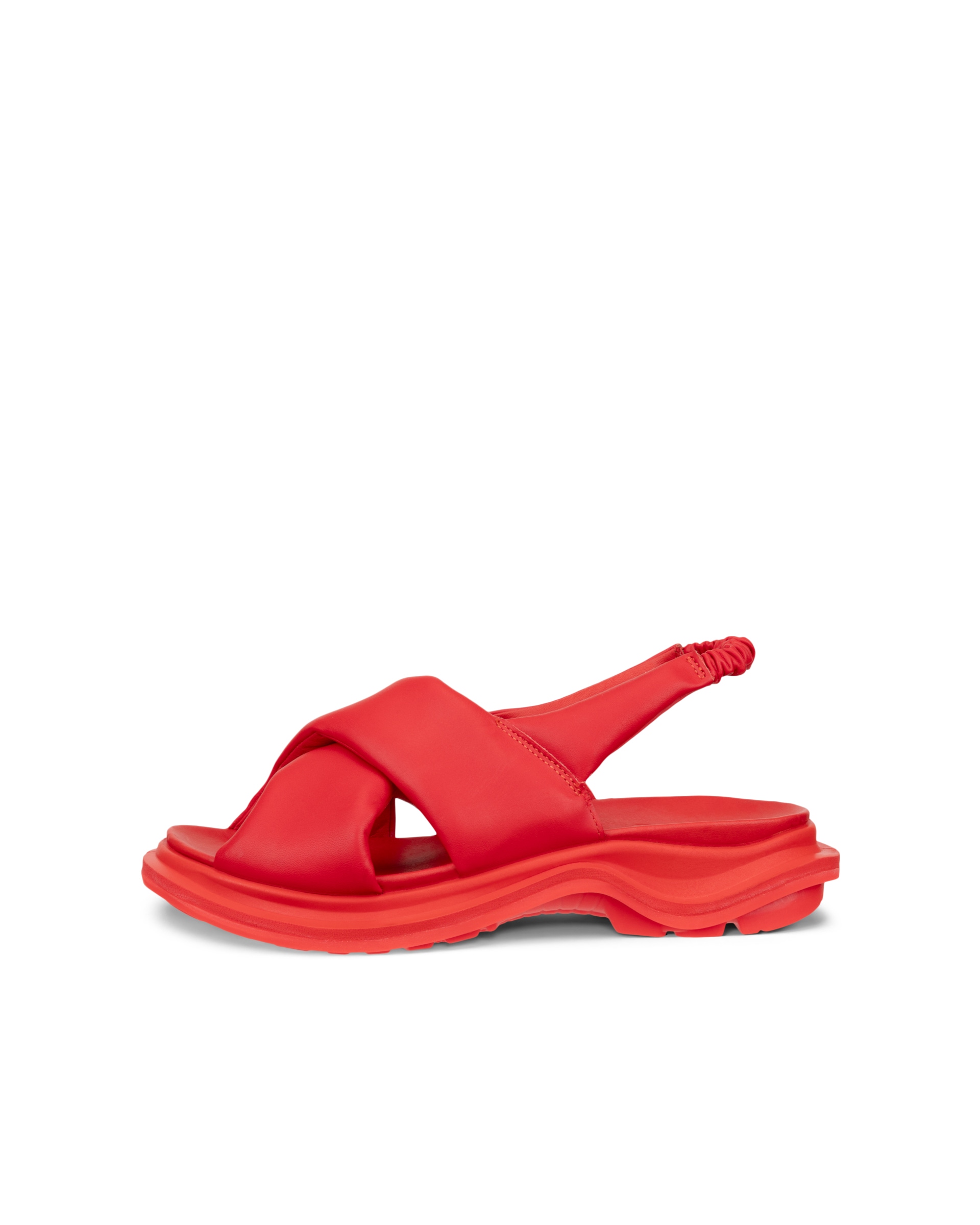 Sandalias de piel para caminar ECCO® Offroad para mujer - Rojo - Outside