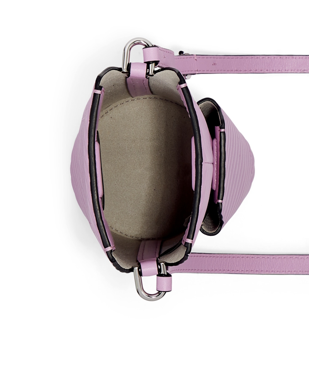 ECCO® Pot Double Grooved Leather Crossbody Bag - Pink - Birdeye