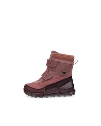 Botines de invierno de ante Gore-Tex ECCO® Biom K2 para niño/a - Rojo - Outside