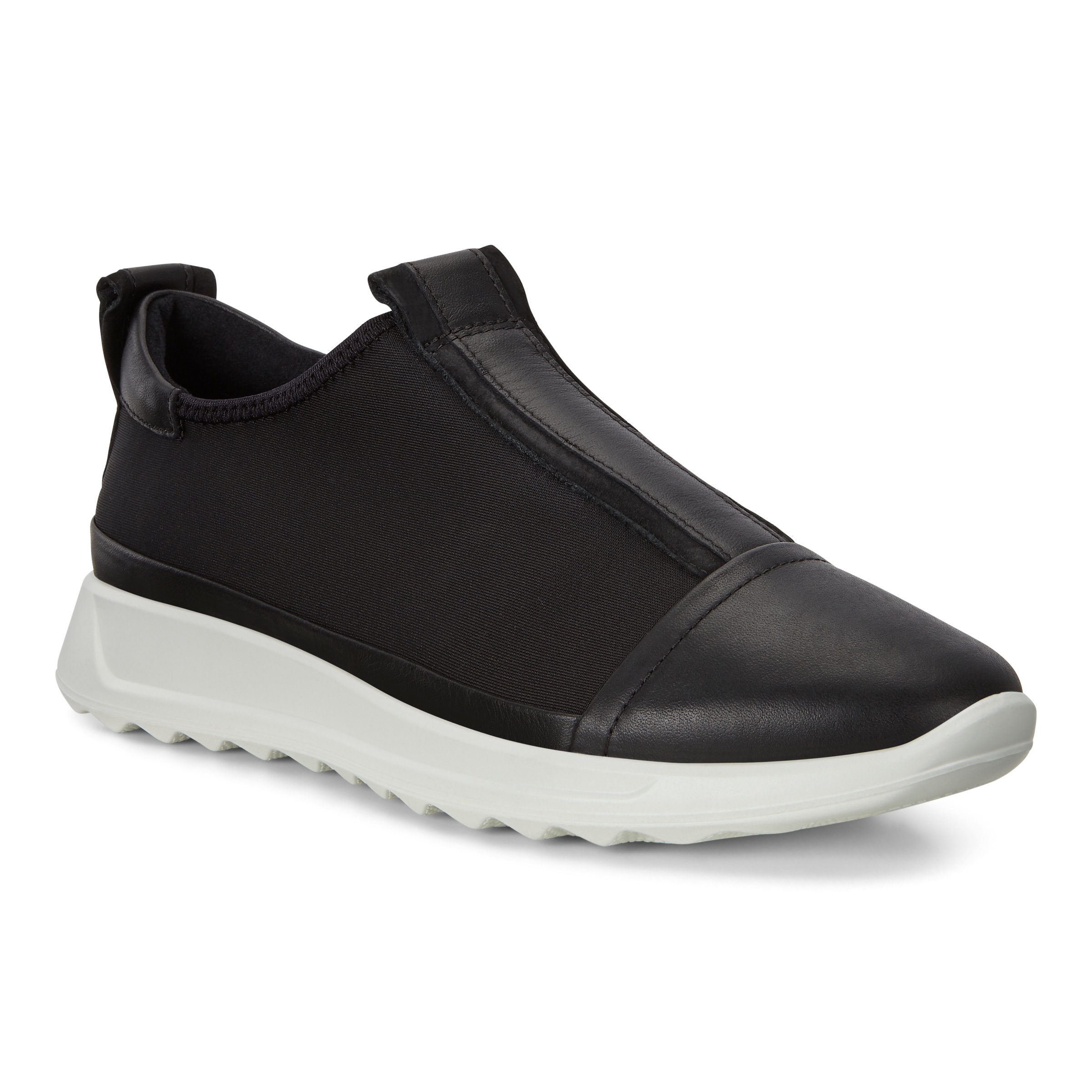 ECCO Flexure Runner ウィメンズ レザースニーカー - 黒 - Main