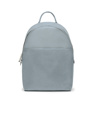 ECCO® Round Pack Leather Small Backpack - Grey - Main