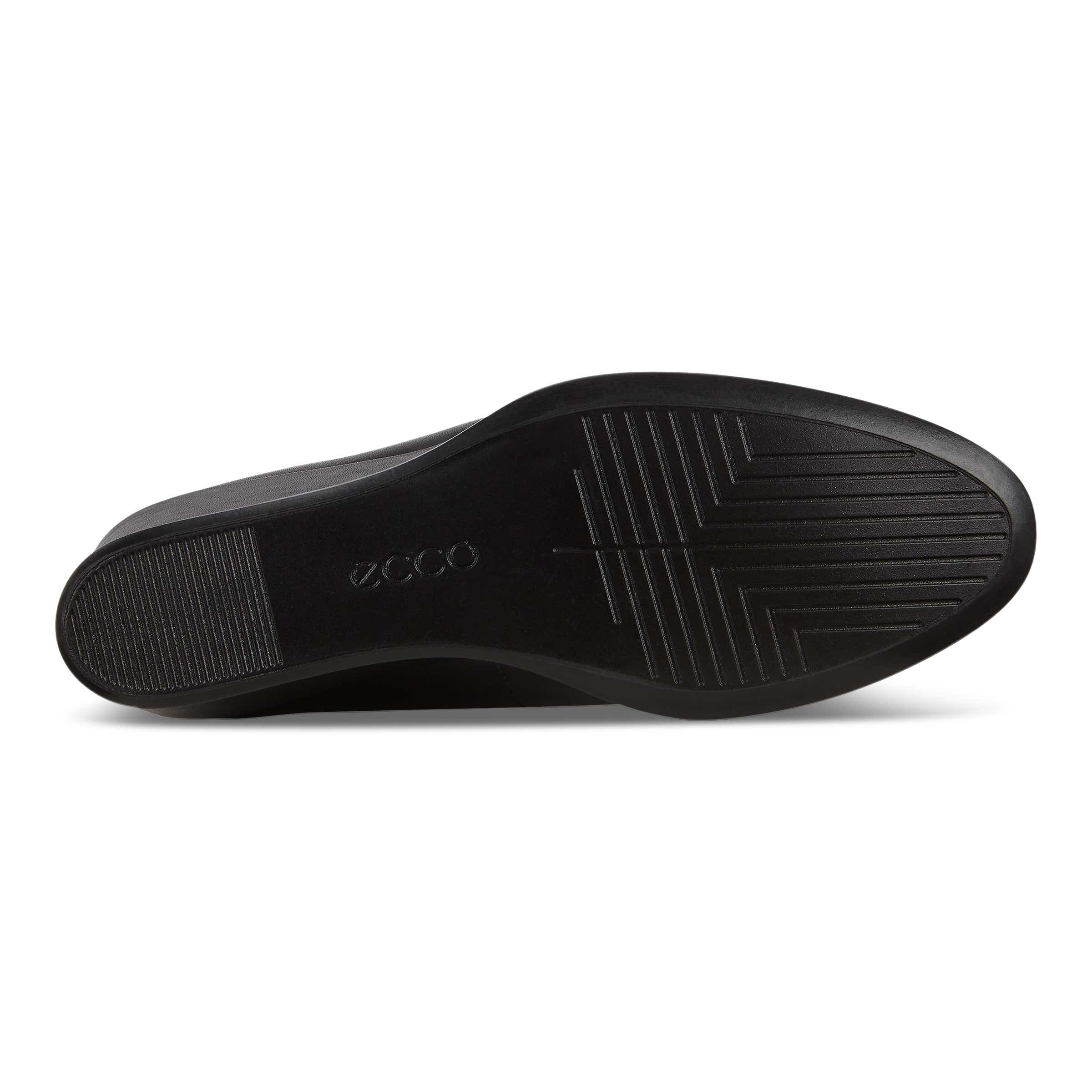 ECCO Shape 45 Wedge ウィメンズ レザーローファー - Black - Sole