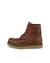 Men's ECCO® Staker Leather Moc-Toe Boot - Brown - Outside