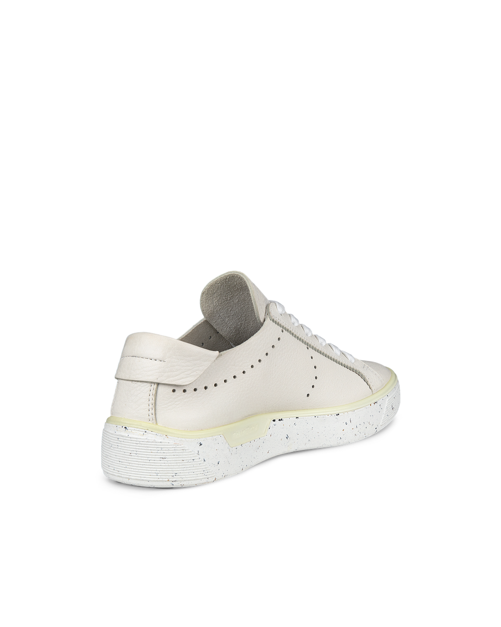 Women's ECCO® Street Tray Leather Sneaker - White - Back