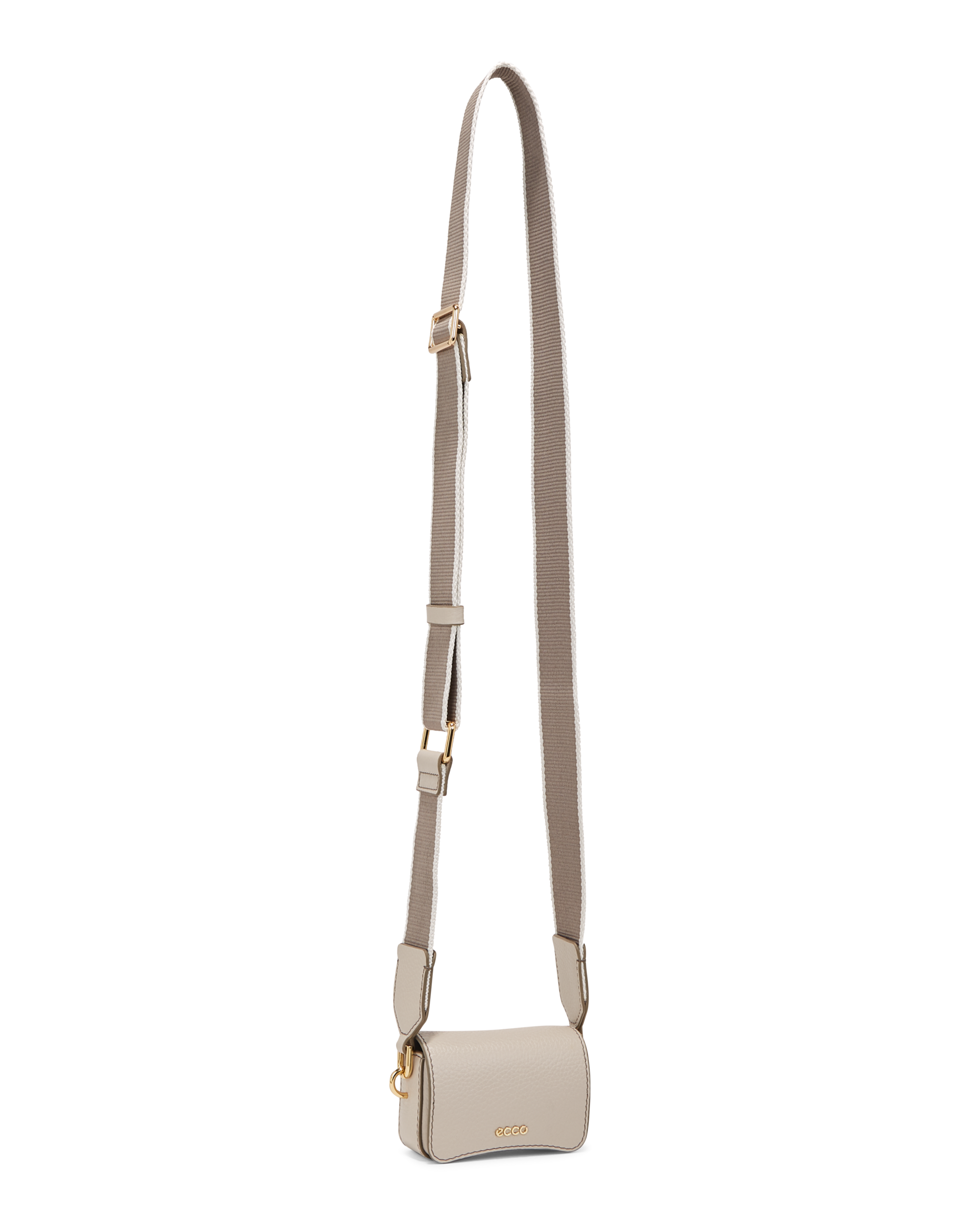 ECCO® Pebbled Leather Mini Bag - Beige - Main