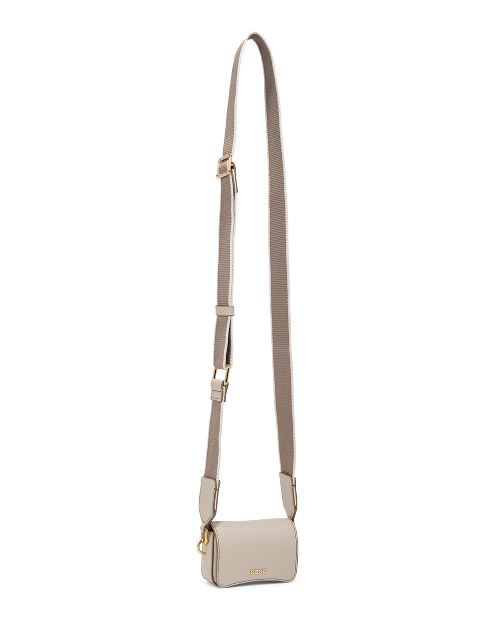 ECCO® Pebbled mini sac en cuir - Beige - Main