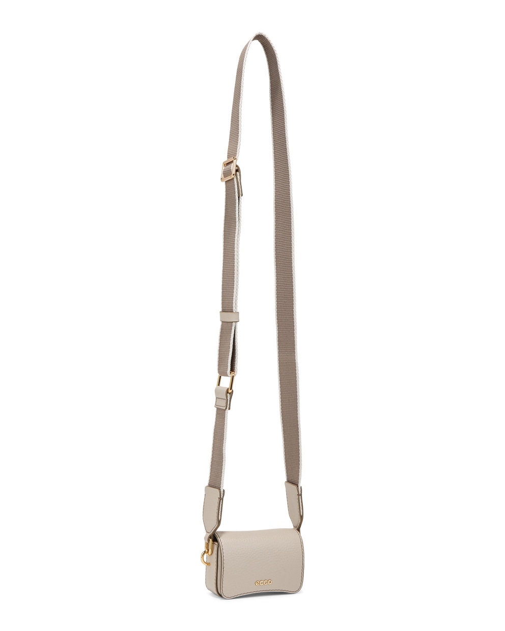 ECCO® Pebbled Leather Mini Bag - Beige - Main