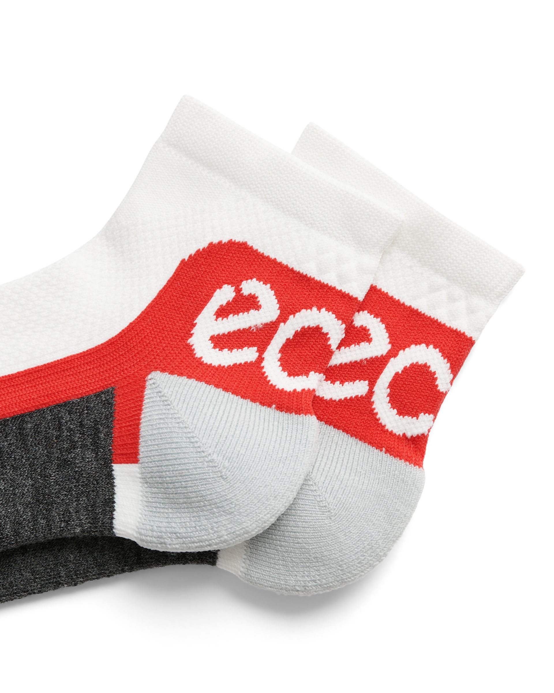 ECCO® Performance Ankle-Cut Socks - White - Detail-1