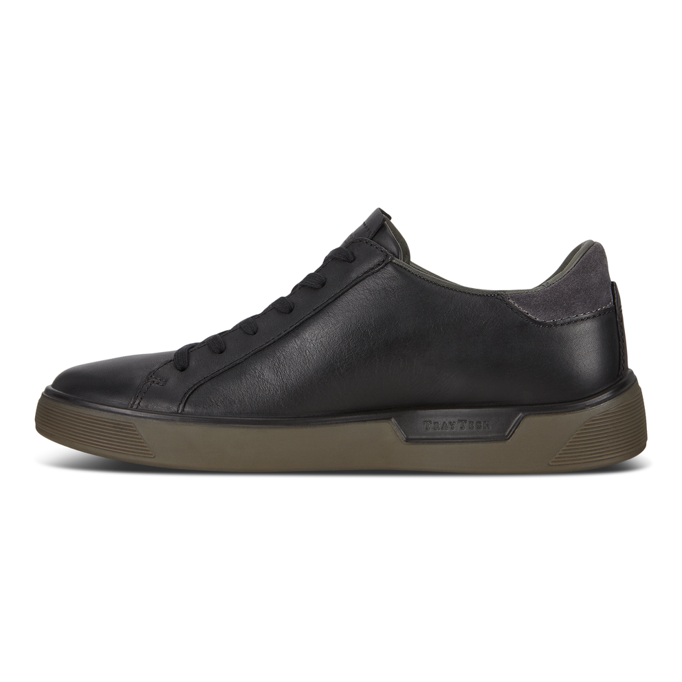 ECCO Men's Street Tray Shoe - Black - Inside