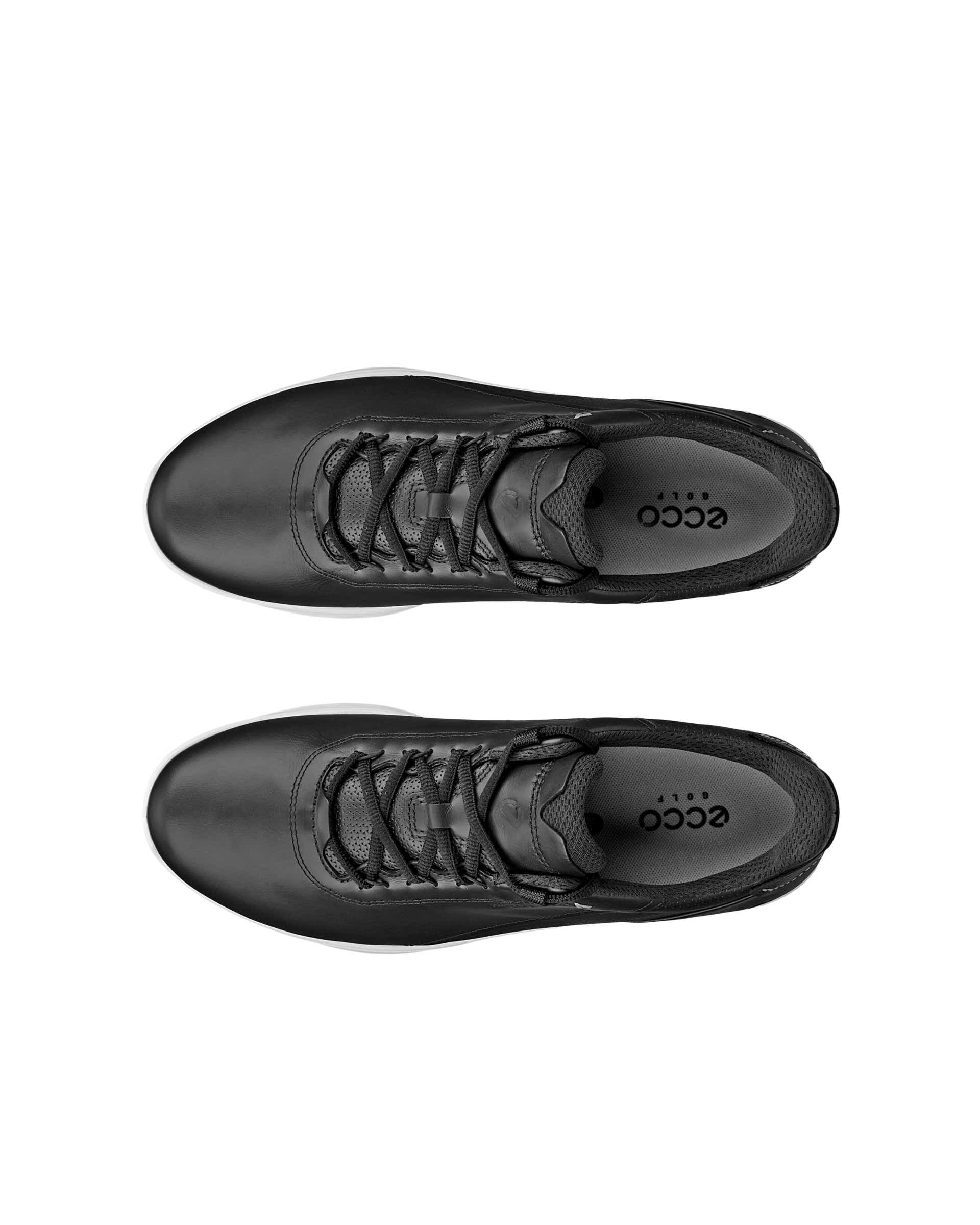 Zapatos golf impermeable de piel ECCO® Golf S-Casual para hombre - Negro - Top left pair