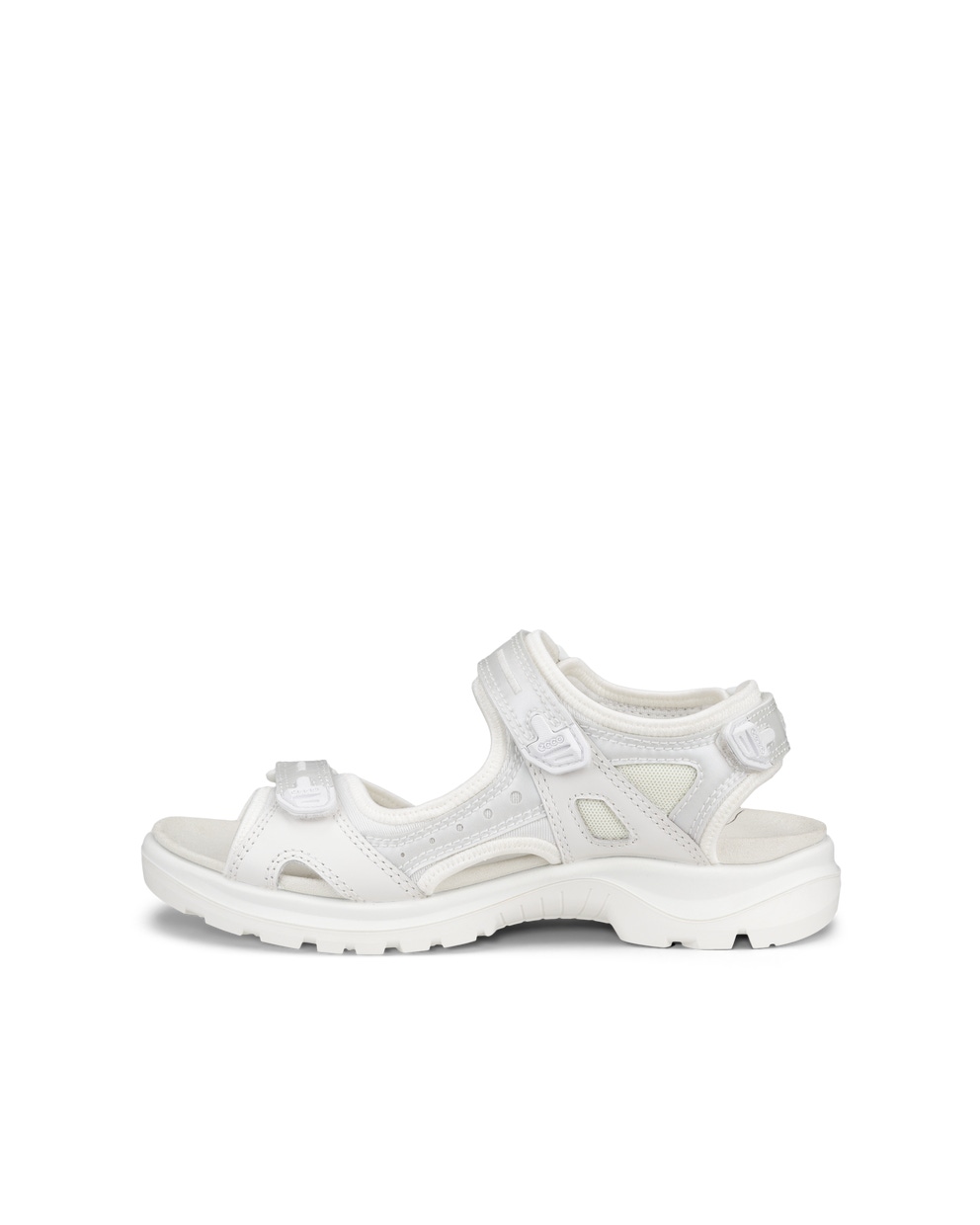 Women's ECCO® Offroad Leather Hiking Sandal - White - Outside