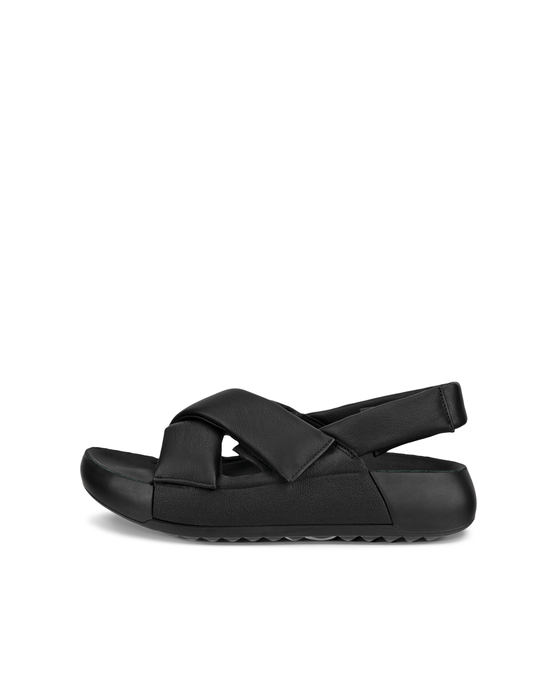 Women's ECCO® Cozmo PF Leather Sandal | Black