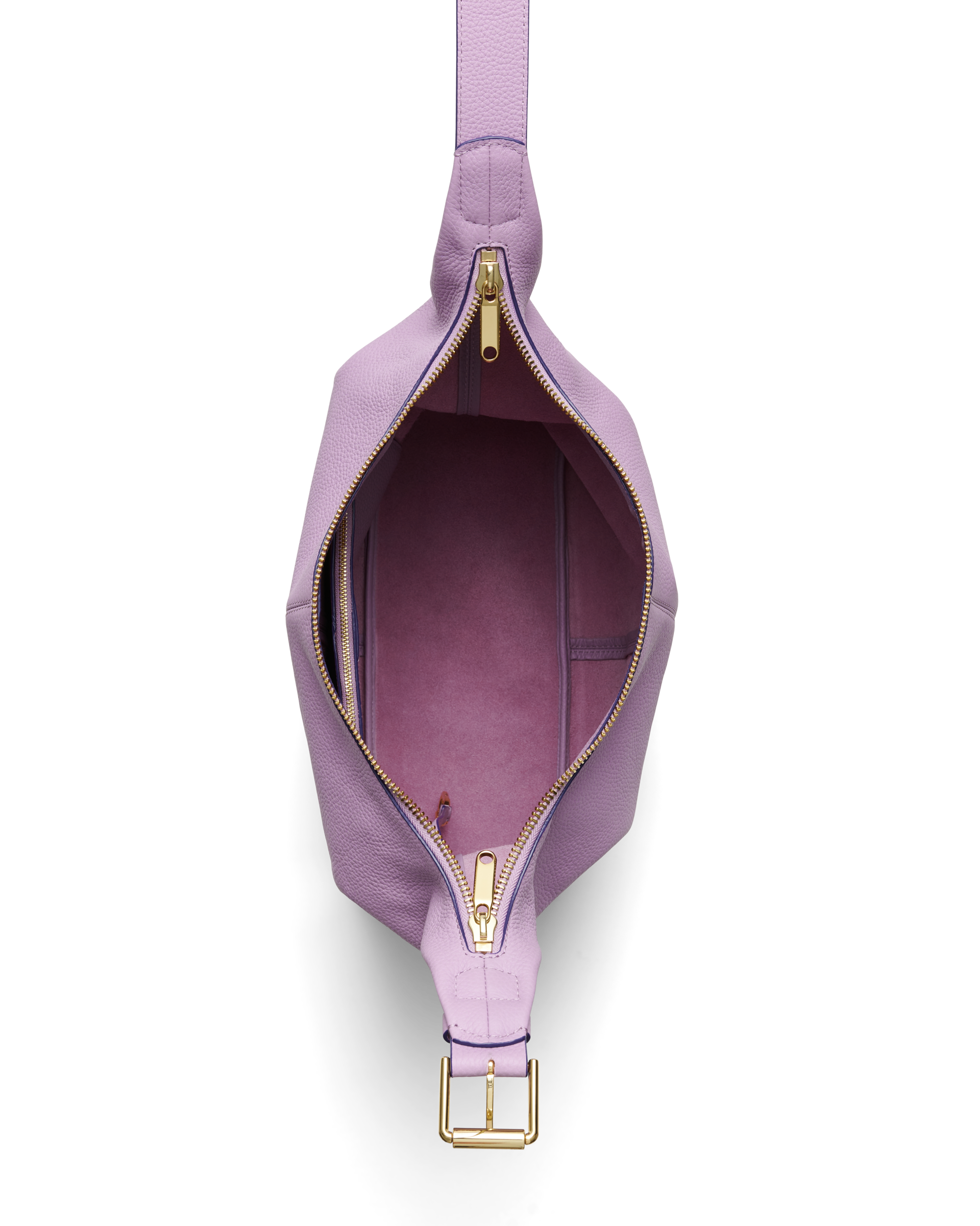 ECCO® Leather Hobo Bag - Purple - Birdeye