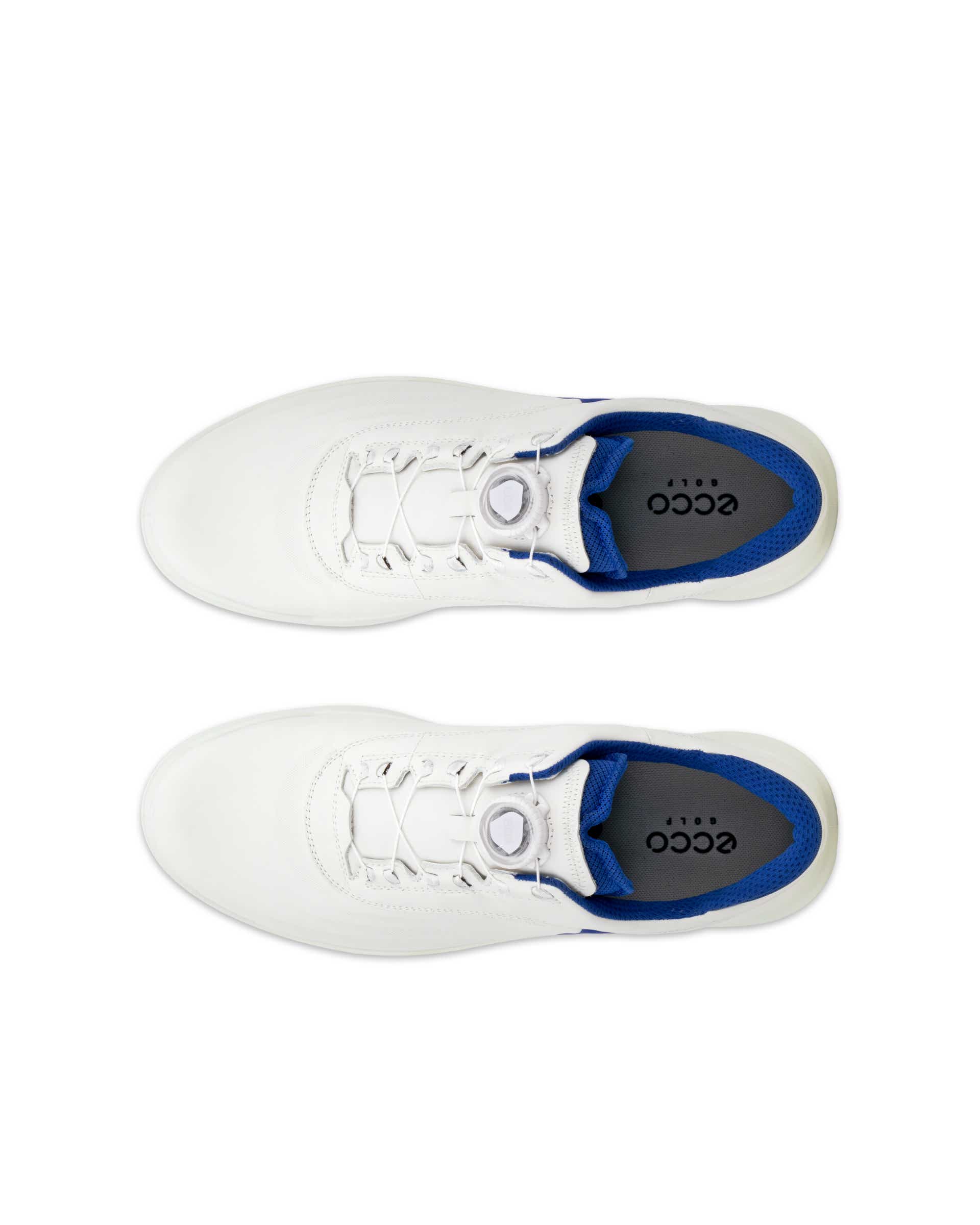 Men's ECCO® Golf Core Leather Shoe - White - Top left pair