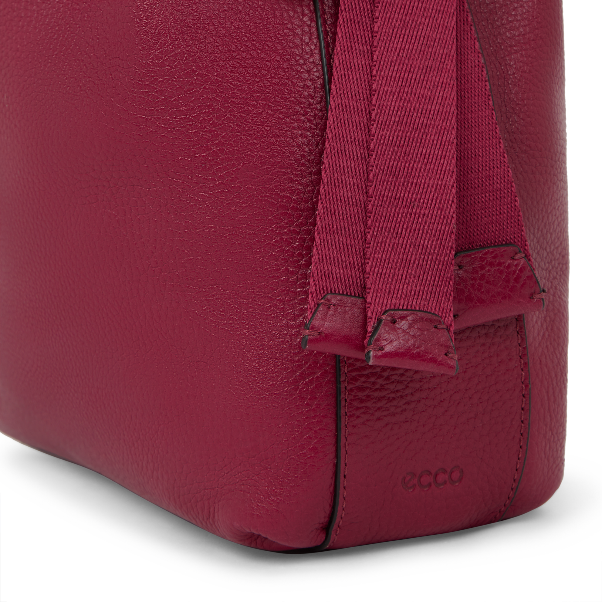 ECCO Sail 가죽 숄더 백 - Red - Detail-2