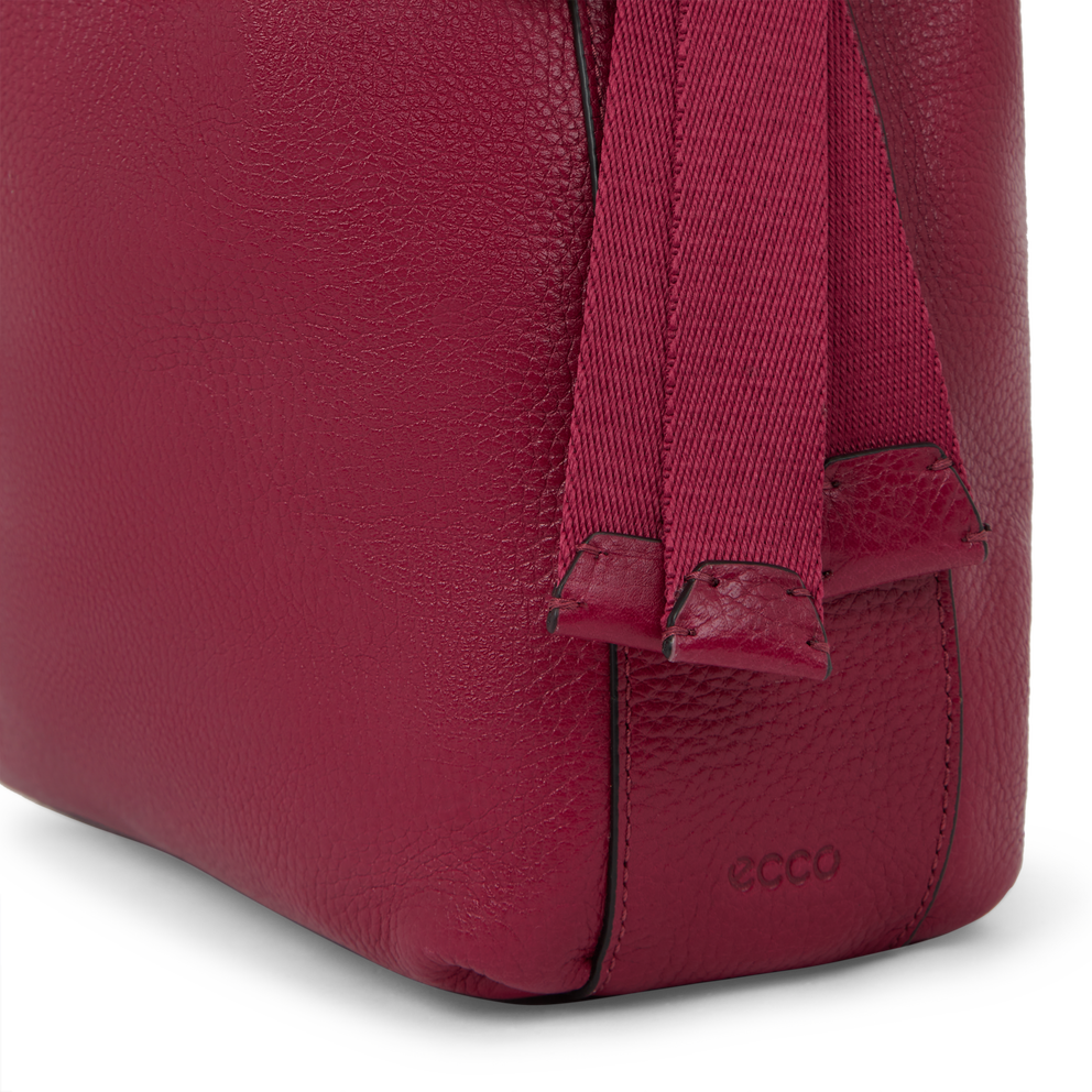 ECCO Sail 가죽 숄더 백 - Red - Detail-2