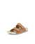 Women's ECCO® Cozmo Nubuck Two Strap Sandal - Brown - Main