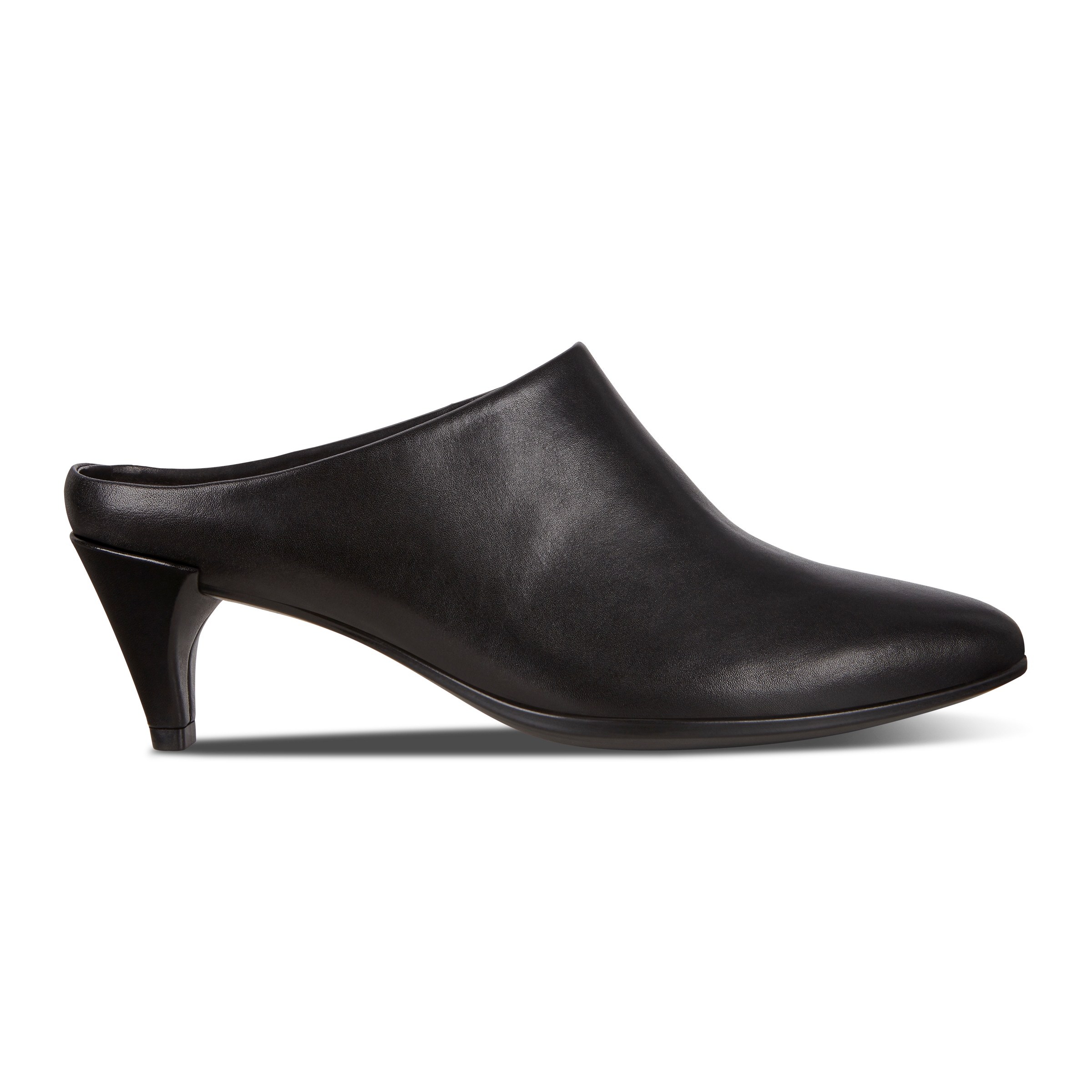 ECCO Women Mule Shape 45 Bout Pointu, Talon Effilรฉ - Black - Outside