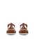 Women's ECCO® Flash Leather T-Bar Sandal - Brown - Front pair