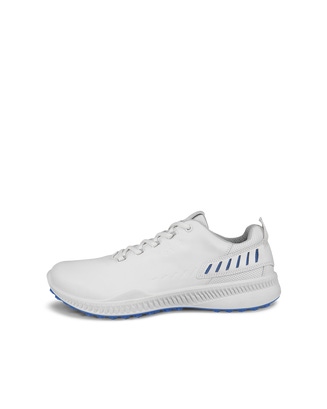 Men's ECCO® Golf S-Hybrid Leather Waterproof Shoe - White - Outside