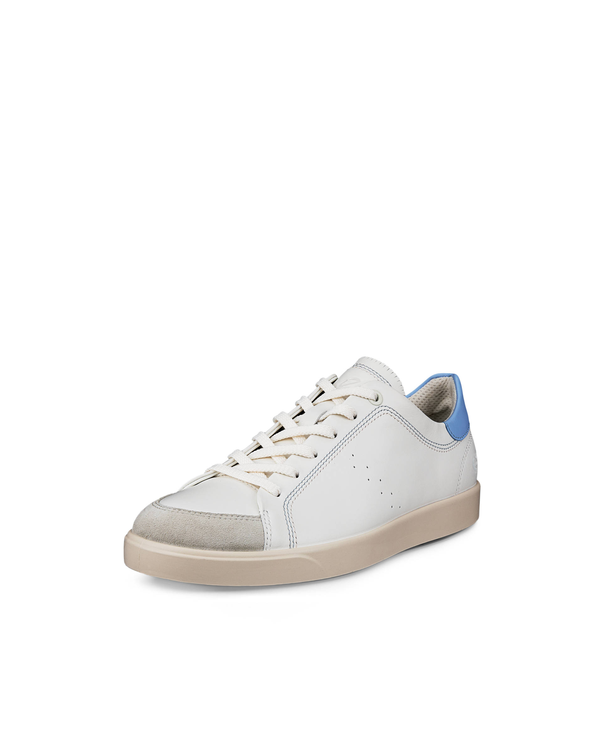 Women's ECCO® Street Lite Leather Sneaker - White - Main