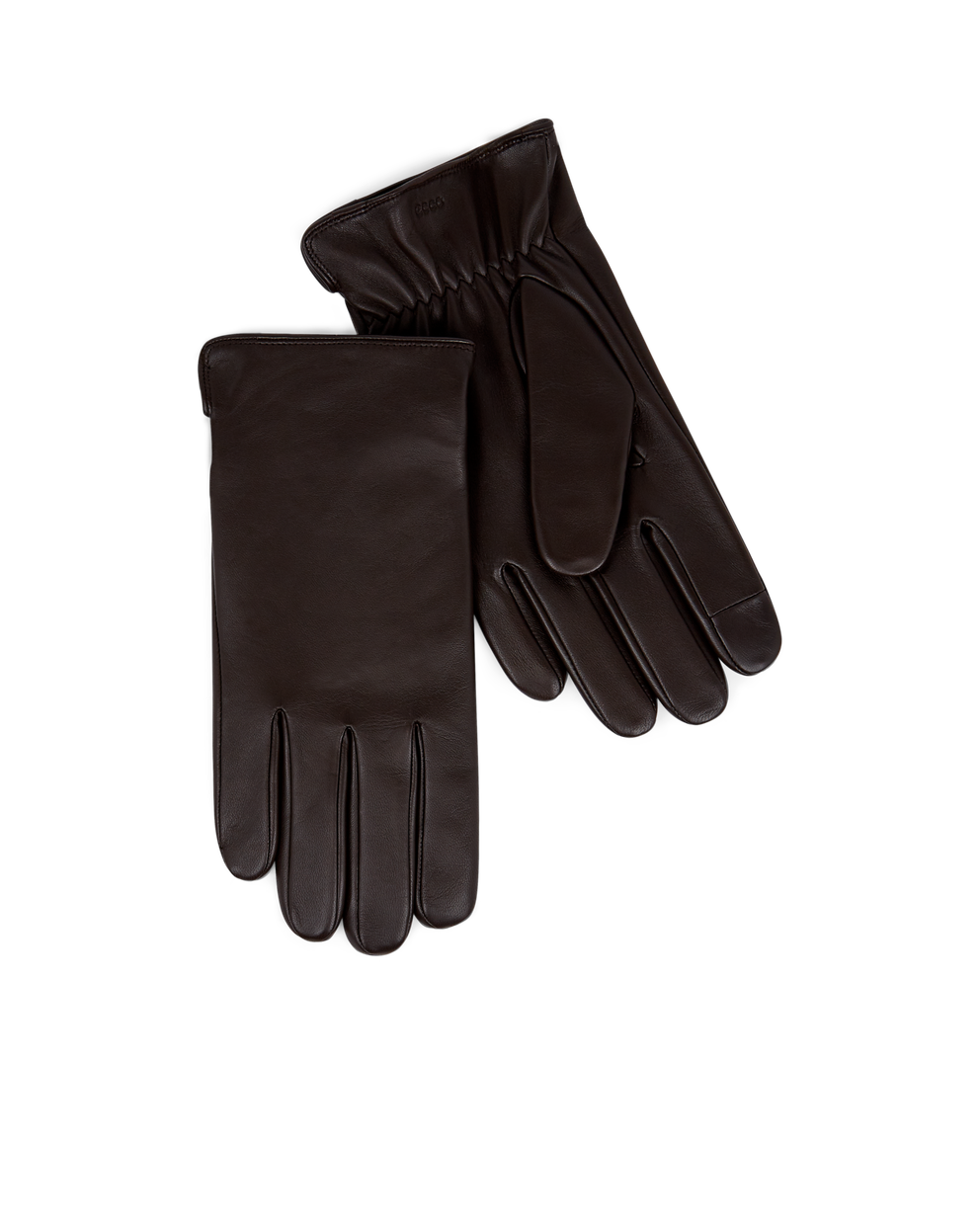 Unisex ECCO® Gloves Leather Gloves - Brown - Main