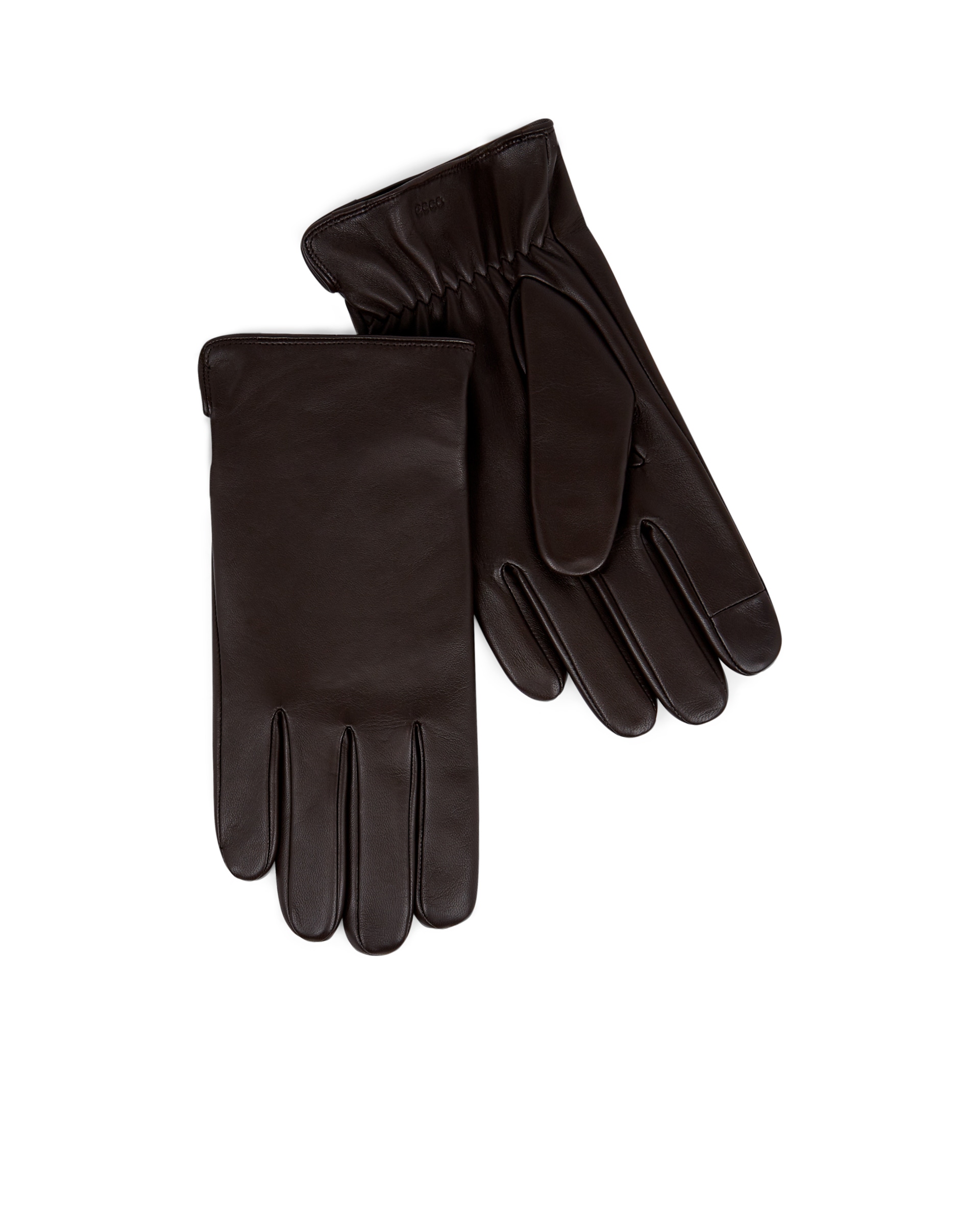 Unisex ECCO® Gloves Leather Gloves - Brown - Main