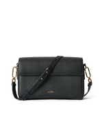 ECCO® Pinch Large Pebbled Leather Pinch Crossbody Bag - Black - Main