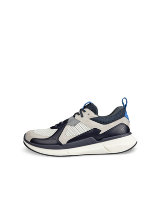 ECCO® Biom 2.2 baskets en daim pour homme - Bleu - Outside