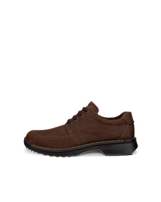 Derby en cuir à tablier aux orteils ECCO® Fusion pour hommes - Brun - Outside